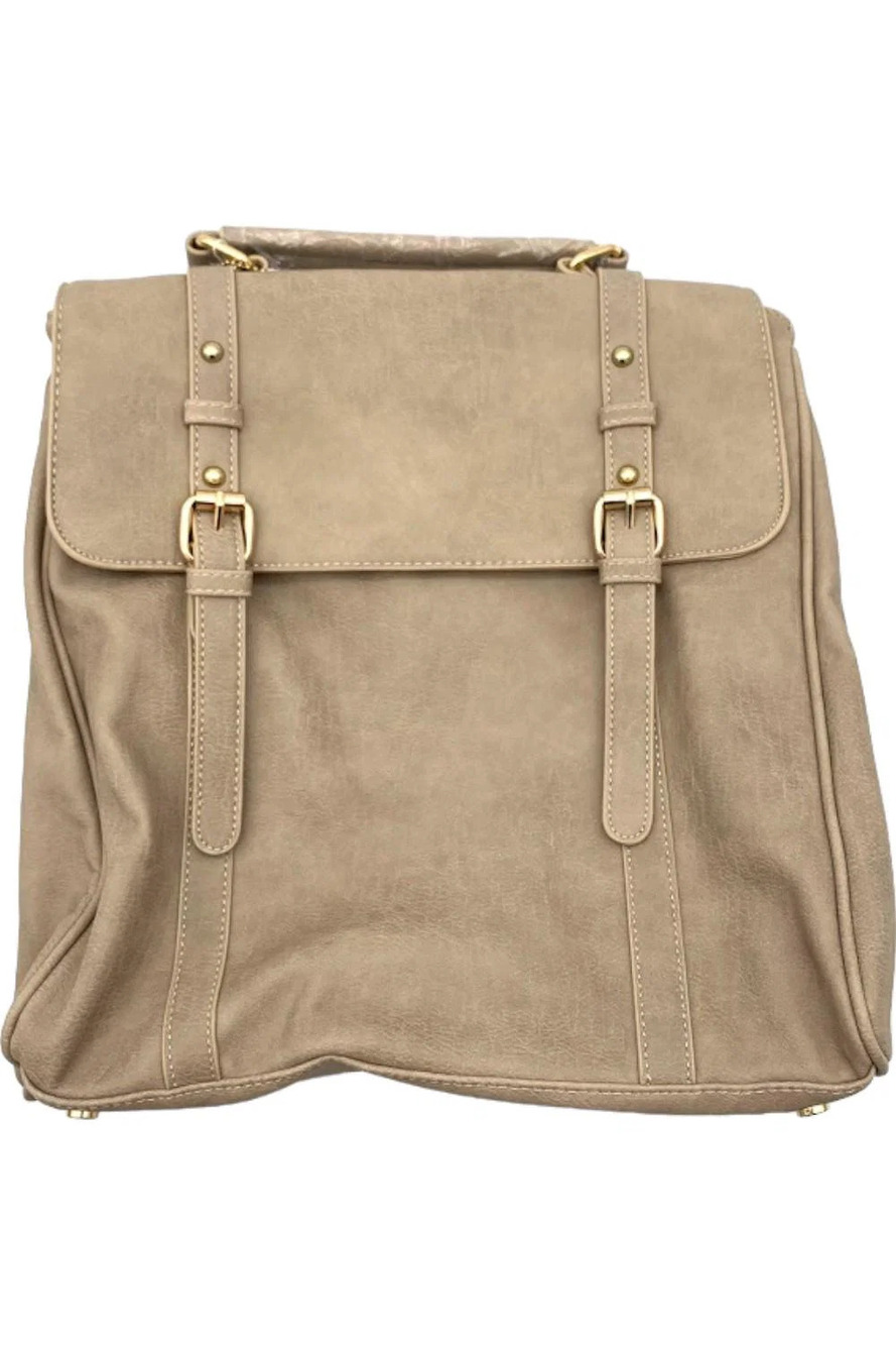 MMS Design Studio The Loretta Convertible Backpack Taupe
